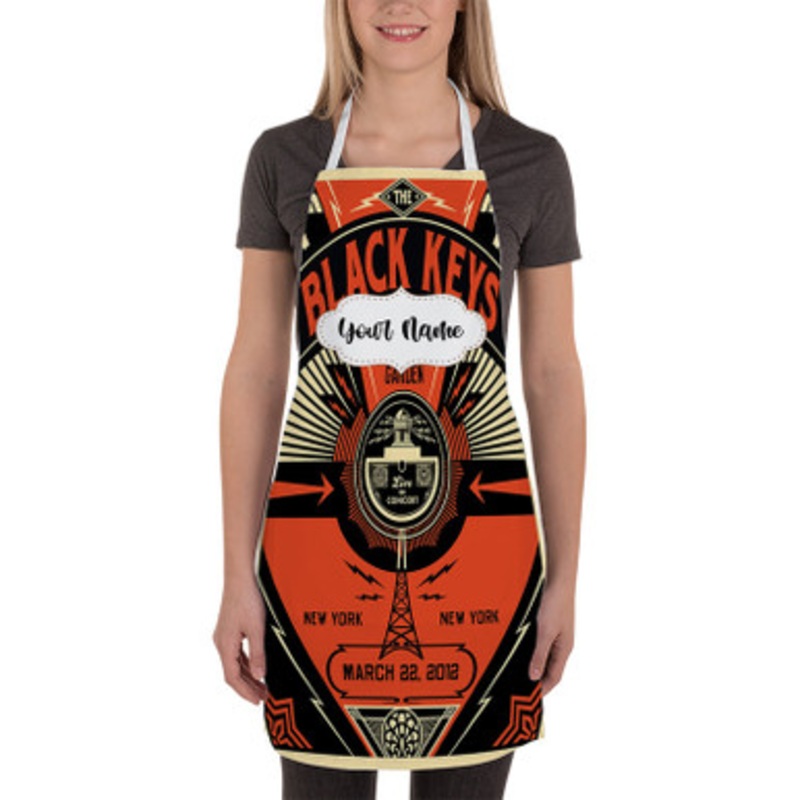 Pastele The Black Keys Obey Custom Personalized Name Kitchen Apron