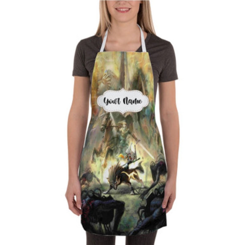 Pastele The Legend Of Zelda Twilight Princess New Custom Personalized Name Kitchen Apron