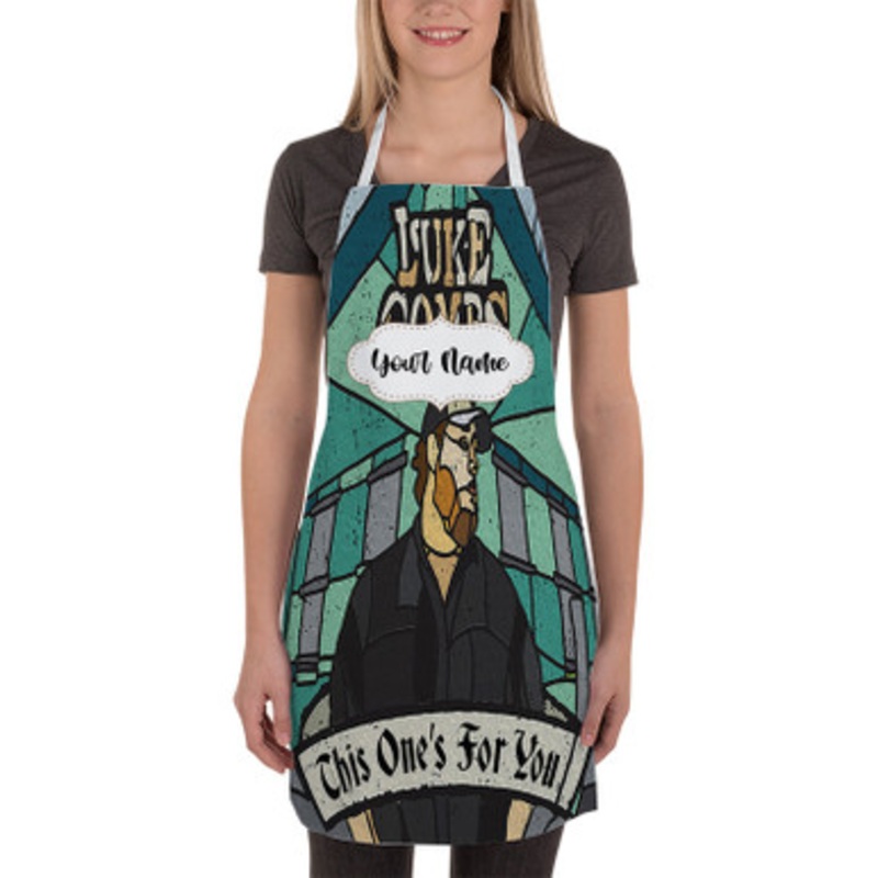 Pastele This One s for You Luke Combs Custom Personalized Name Kitchen Apron