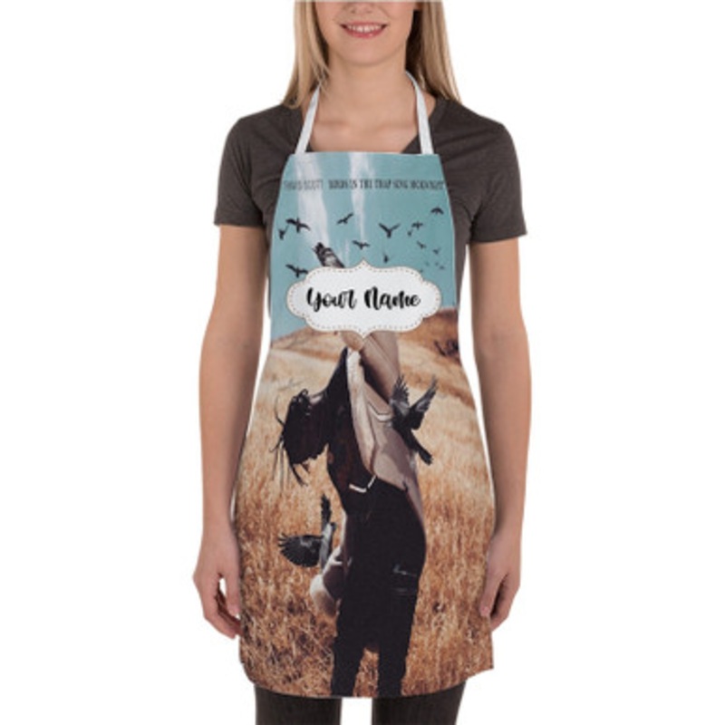 Pastele Travis Scott Days Before Birds Custom Personalized Name Kitchen Apron