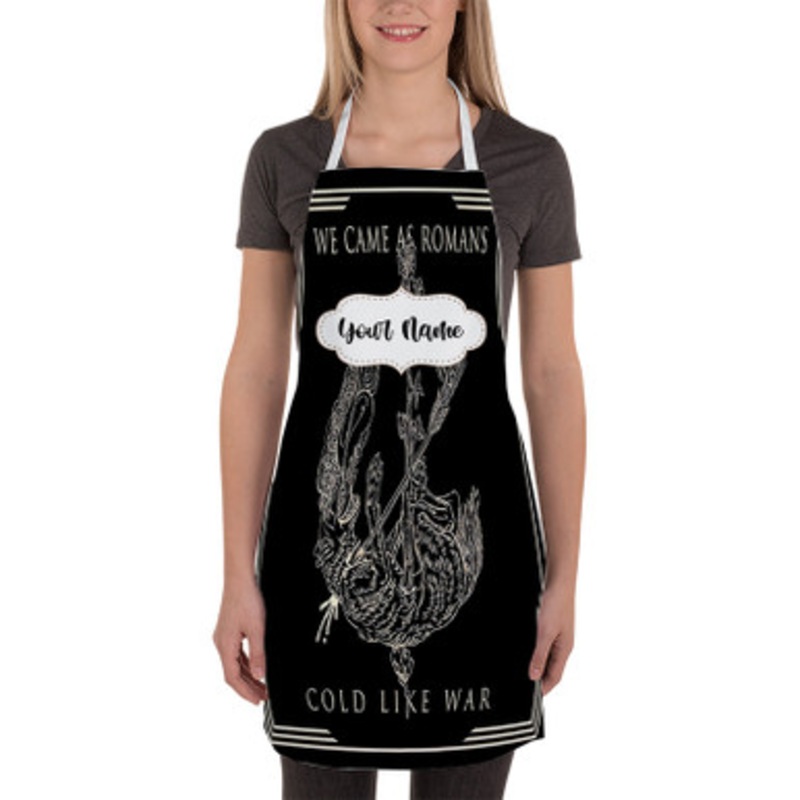 Pastele We Came as Romans Custom Personalized Name Kitchen Apron