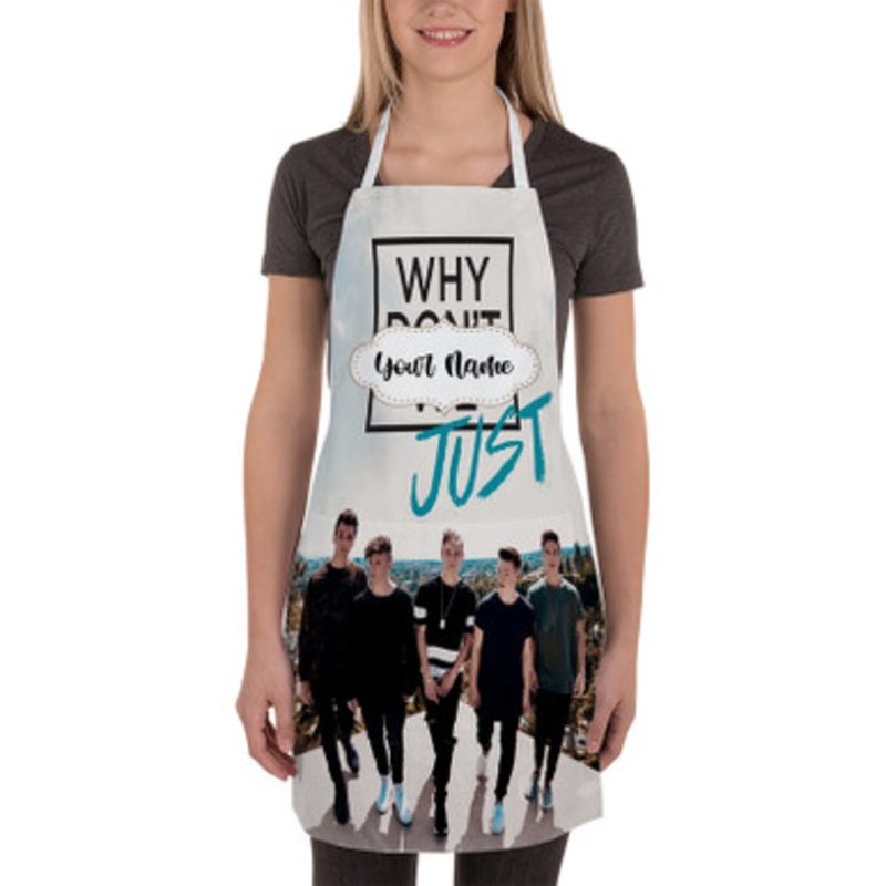 Pastele Why Don t We Just Custom Personalized Name Kitchen Apron