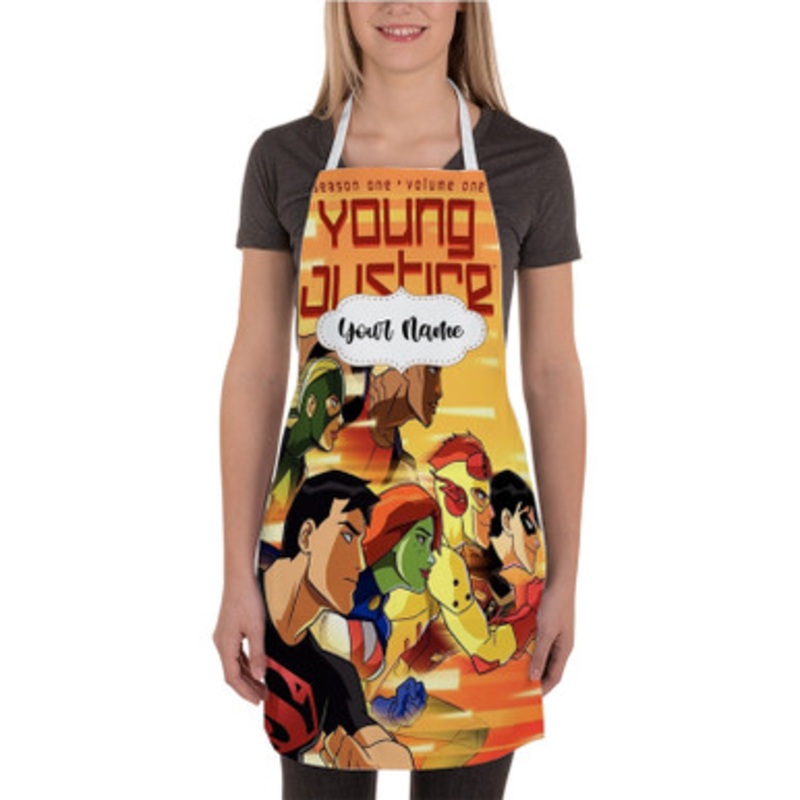 Pastele Young Justice 2010 Poster Wall Decor Custom Personalized Name Kitchen Apron