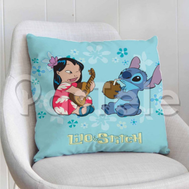 Lilo and Stitch Cute Custom Personalized Pillow Decorative Cushion Sofa Cover