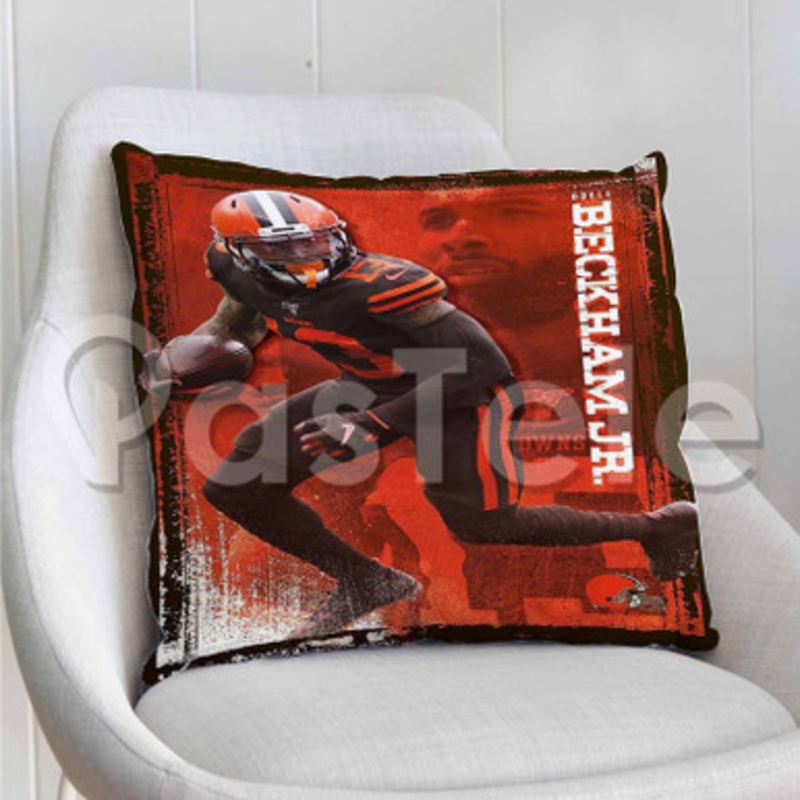 Odell Beckham Jr Cleveland Browns NFL Custom Personalized Pillow Decorative Cushion Sofa Cover