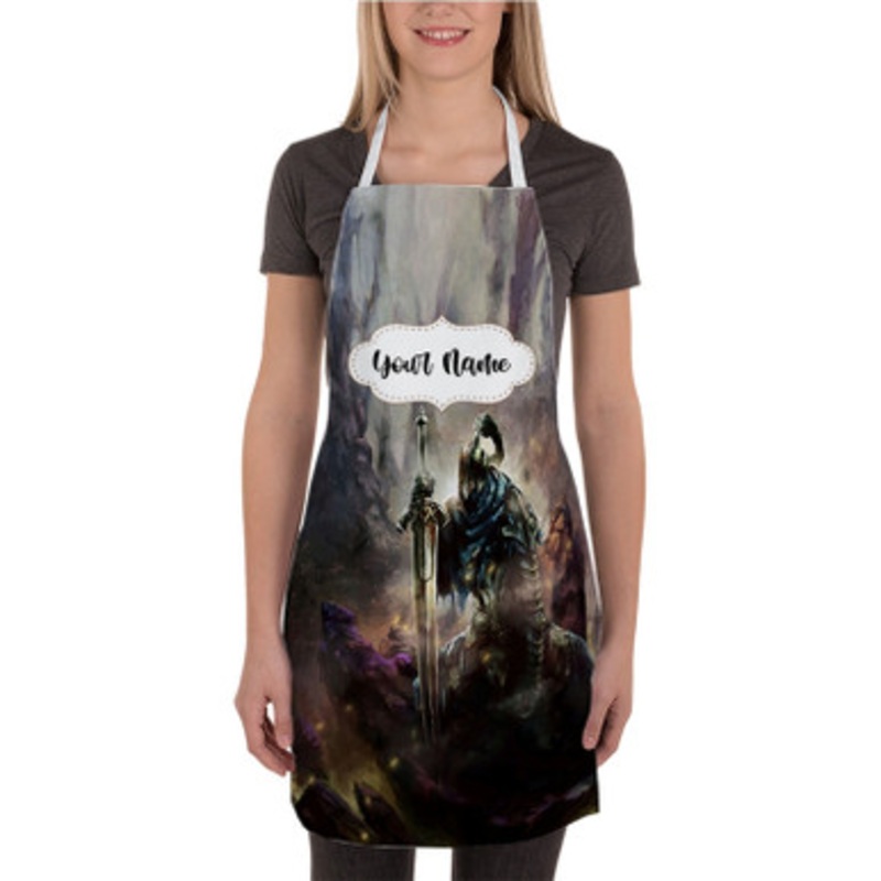 Pastele Artorias of The Abyss Dark Souls Custom Personalized Name Kitchen Apron