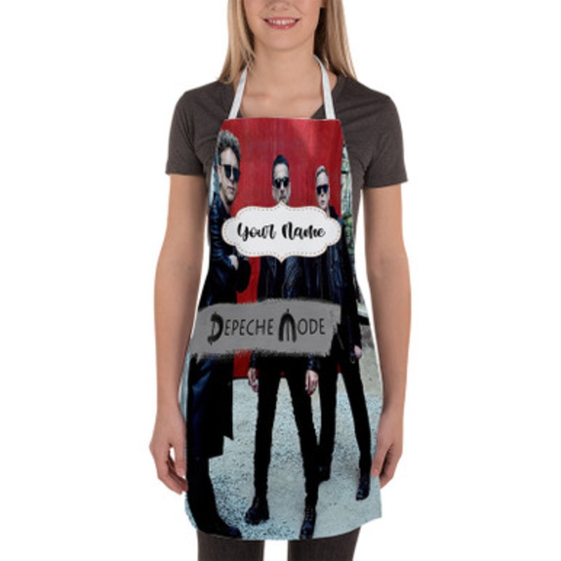 Pastele Depeche Mode Global Spirit Tour Custom Personalized Name Kitchen Apron