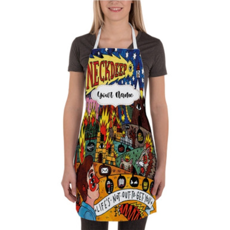 Pastele Neck Deep New Custom Personalized Name Kitchen Apron