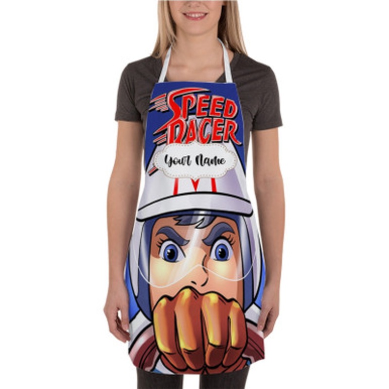 Pastele Speed Racer New Custom Personalized Name Kitchen Apron