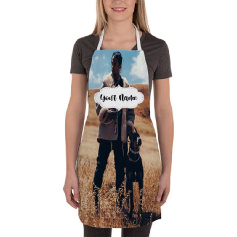 Pastele Travis Scott Custom Personalized Name Kitchen Apron