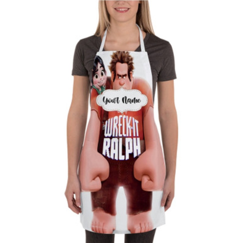 Pastele Wreck It Ralph Disney Custom Personalized Name Kitchen Apron