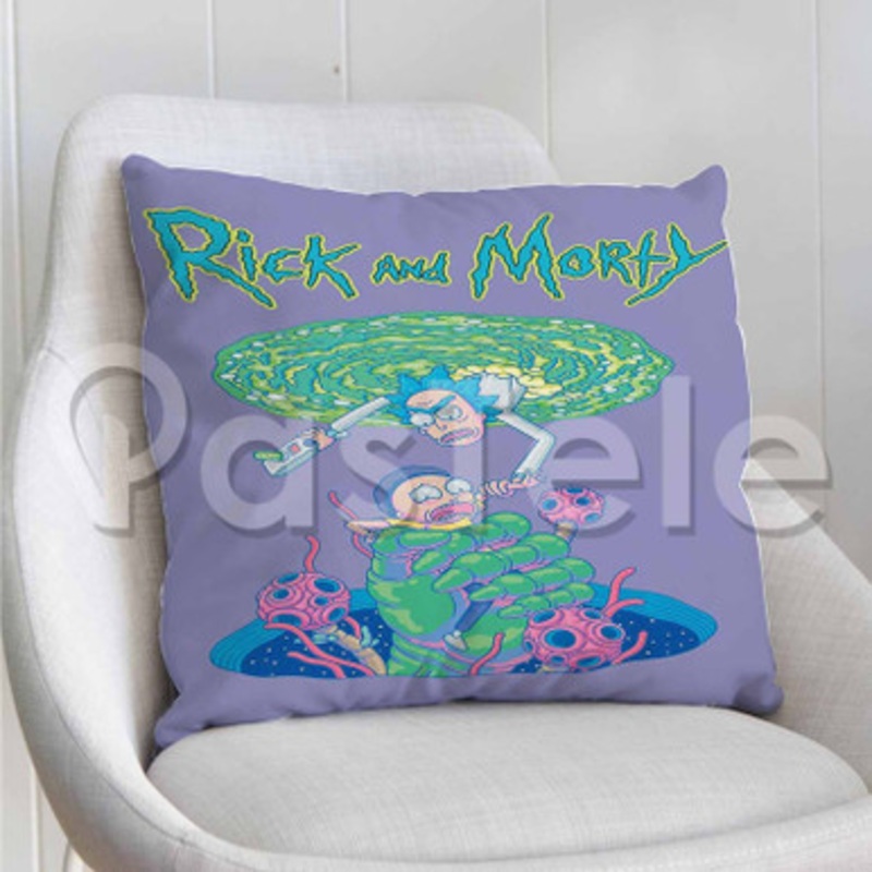 Rick And Morty Portal Custom Personalized Pillow Decorative Cushion Sofa Cover