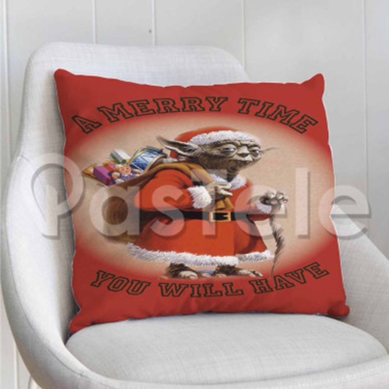 Star Wars Saga Yoda Merry Time Custom Personalized Pillow Decorative Cushion Sofa Cover