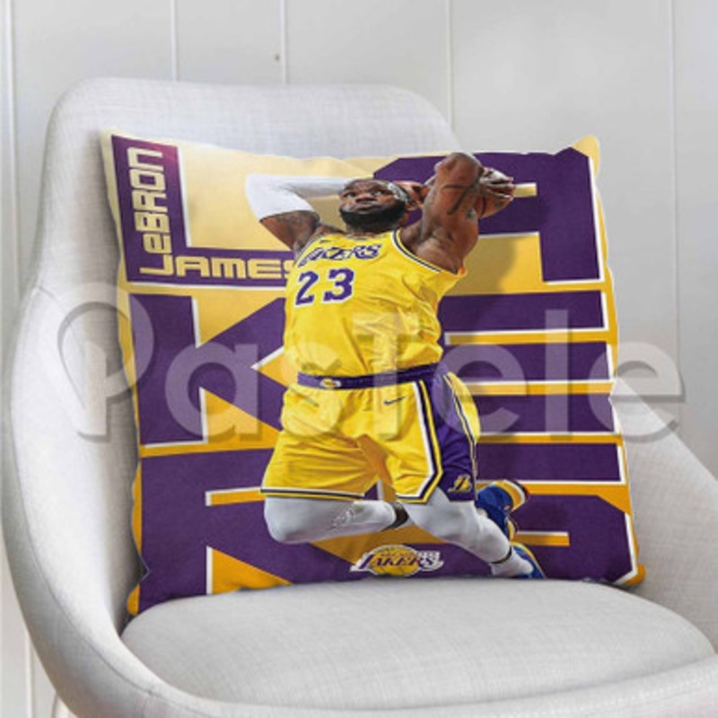 Lebron James Los Angeles Lakers NBA Custom Personalized Pillow Decorative Cushion Sofa Cover