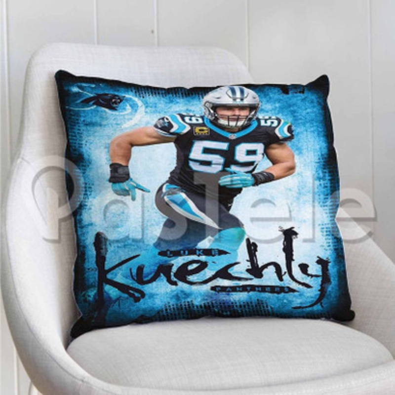 Luke Kuechly NFL Carolina Panthers Custom Personalized Pillow Decorative Cushion Sofa Cover