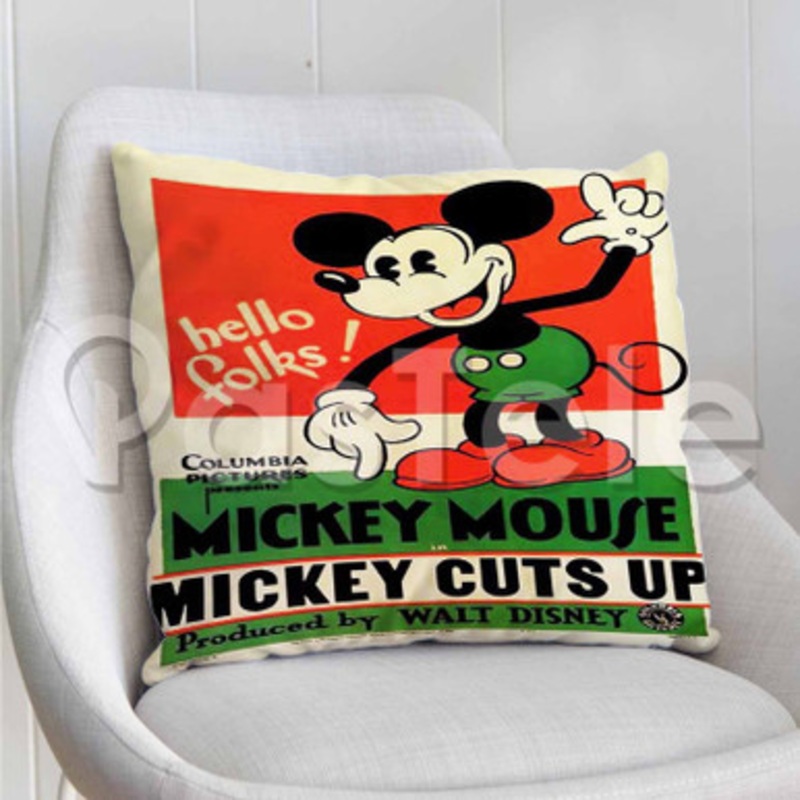 Mickey mouse Cuts Up Custom Personalized Pillow Decorative Cushion Sofa Cover