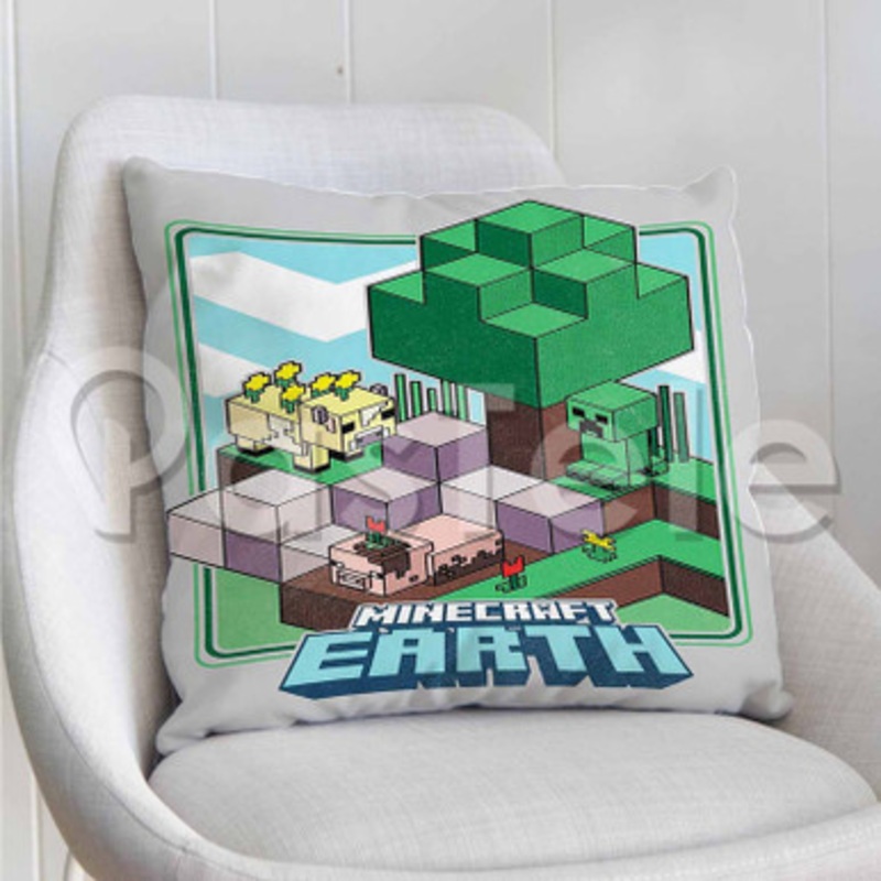 Minecraft Earth Custom Personalized Pillow Decorative Cushion Sofa Cover