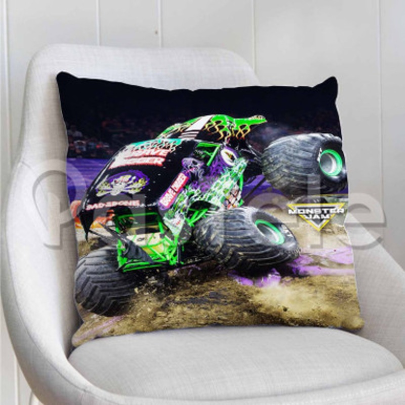 Monster Jam Grave Digger 2 Custom Personalized Pillow Decorative Cushion Sofa Cover