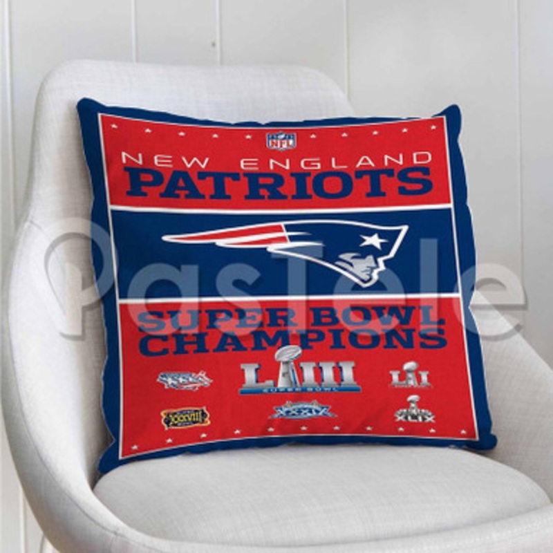 NFL New England Patriots Champions Custom Personalized Pillow Decorative Cushion Sofa Cover