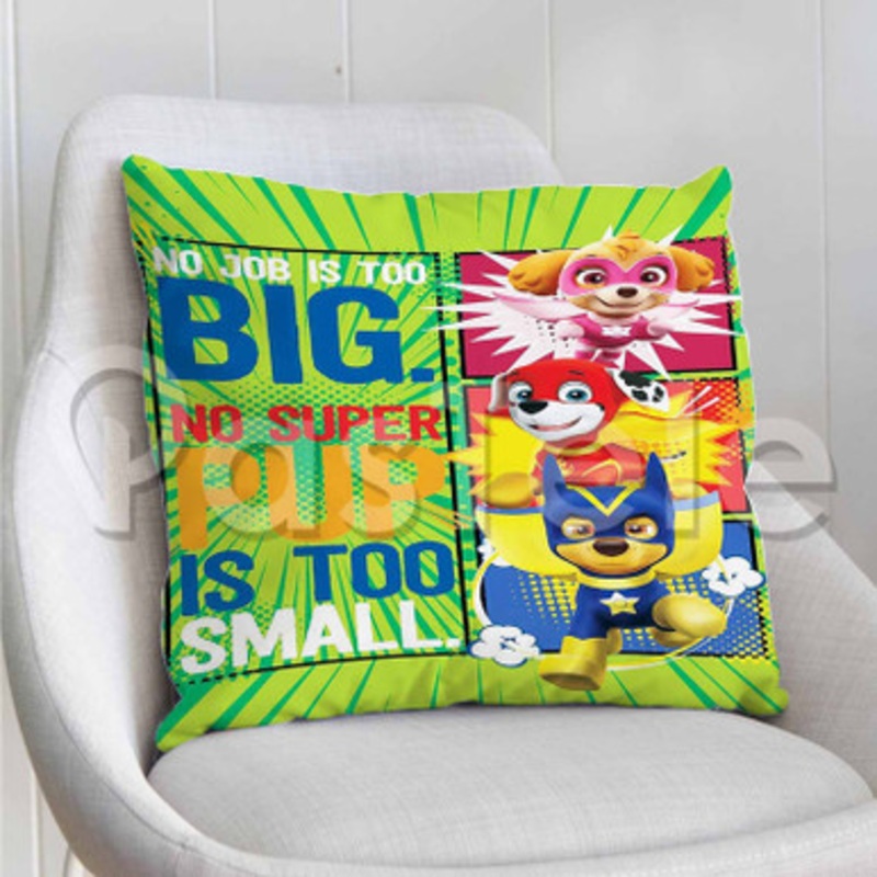 Paw Patrol Super Pups Custom Personalized Pillow Decorative Cushion Sofa Cover