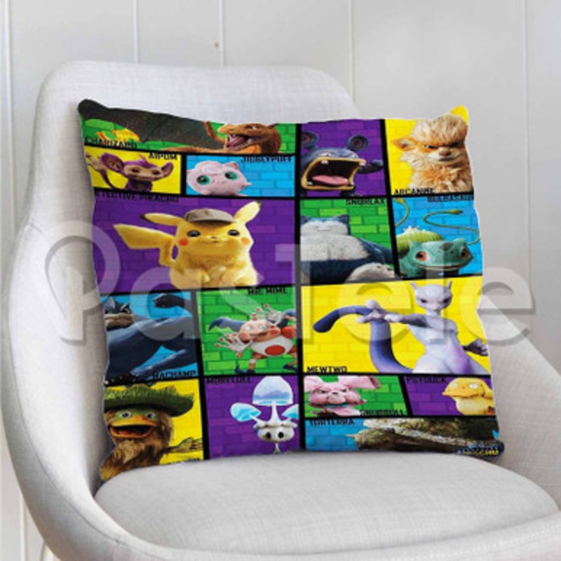 Pok mon Detective Pikachu Custom Personalized Pillow Decorative Cushion Sofa Cover