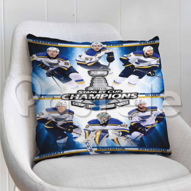 Saint Louis Blues NHL Finals Champions Custom Personalized Pillow Decorative Cushion Sofa Cover