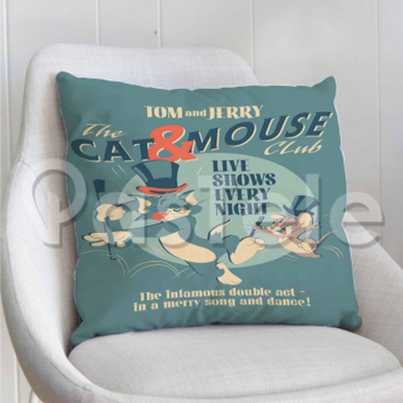 Tom and Jerry Cat and Mouse Club Custom Personalized Pillow Decorative Cushion Sofa Cover