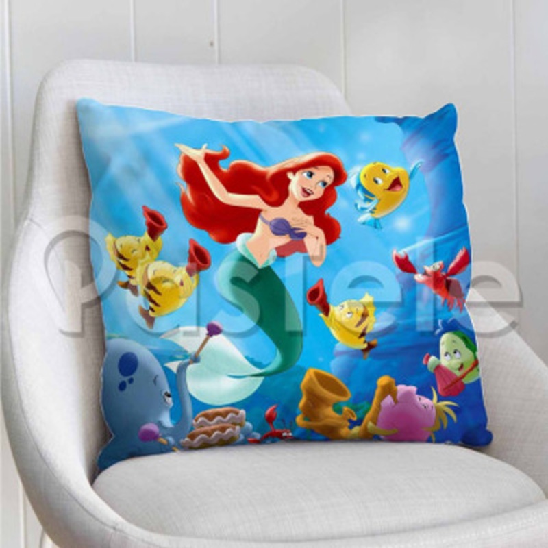 little mermaid Custom Personalized Pillow Decorative Cushion Sofa Cover