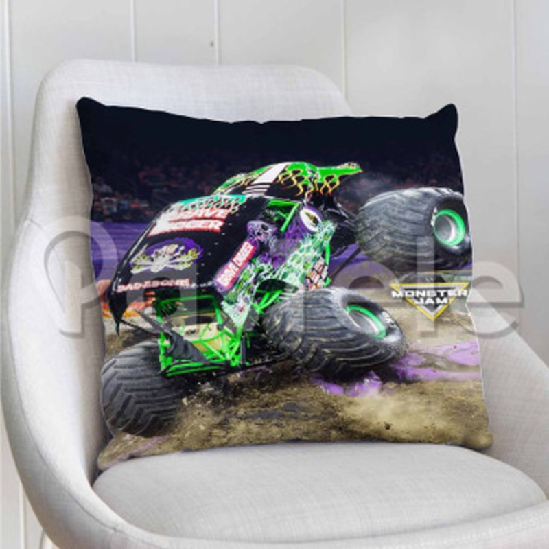 Monster Jam Grave Digger Custom Personalized Pillow Decorative Cushion Sofa Cover