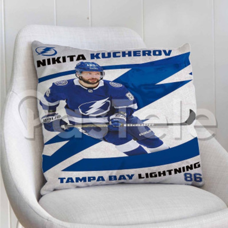 Nikita Kucherov Tampa Bay Lightning NHL Custom Personalized Pillow Decorative Cushion Sofa Cover