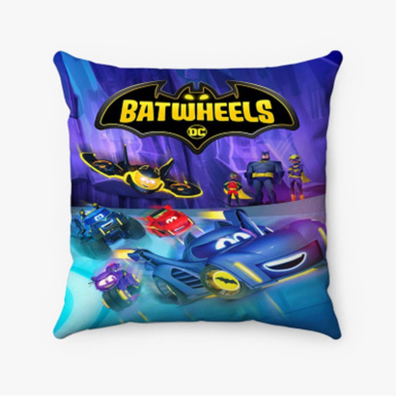 Pastele Batwheels Custom Pillow Case Awesome Personalized Spun Polyester Square Pillow Cover Decorative Cushion Bed Sofa Throw Pillow Home Decor