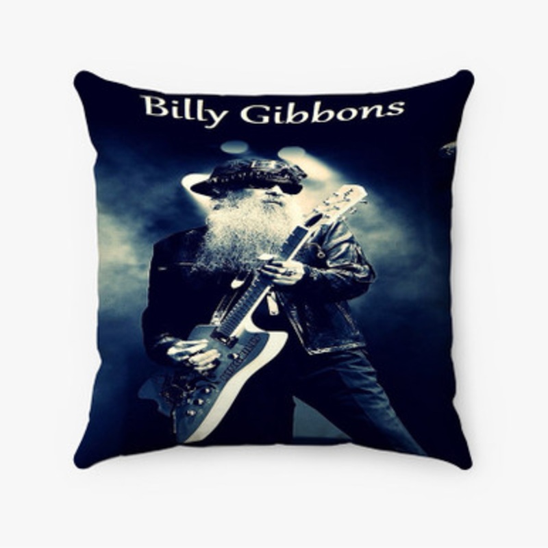 Pastele Billie Gibbons Zz Top Custom Pillow Case Awesome Personalized Spun Polyester Square Pillow Cover Decorative Cushion Bed Sofa Throw Pillow Home Decor