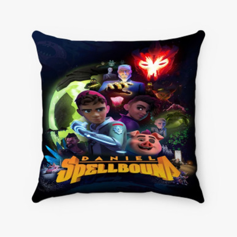 Pastele Daniel Spellbound Custom Pillow Case Awesome Personalized Spun Polyester Square Pillow Cover Decorative Cushion Bed Sofa Throw Pillow Home Decor