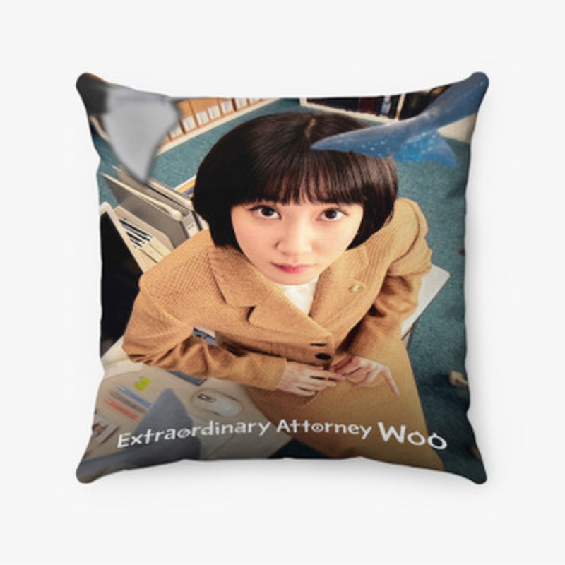 Pastele Extraordinary Attorney Woo Custom Pillow Case Awesome Personalized Spun Polyester Square Pillow Cover Decorative Cushion Bed Sofa Throw Pillow Home Decor