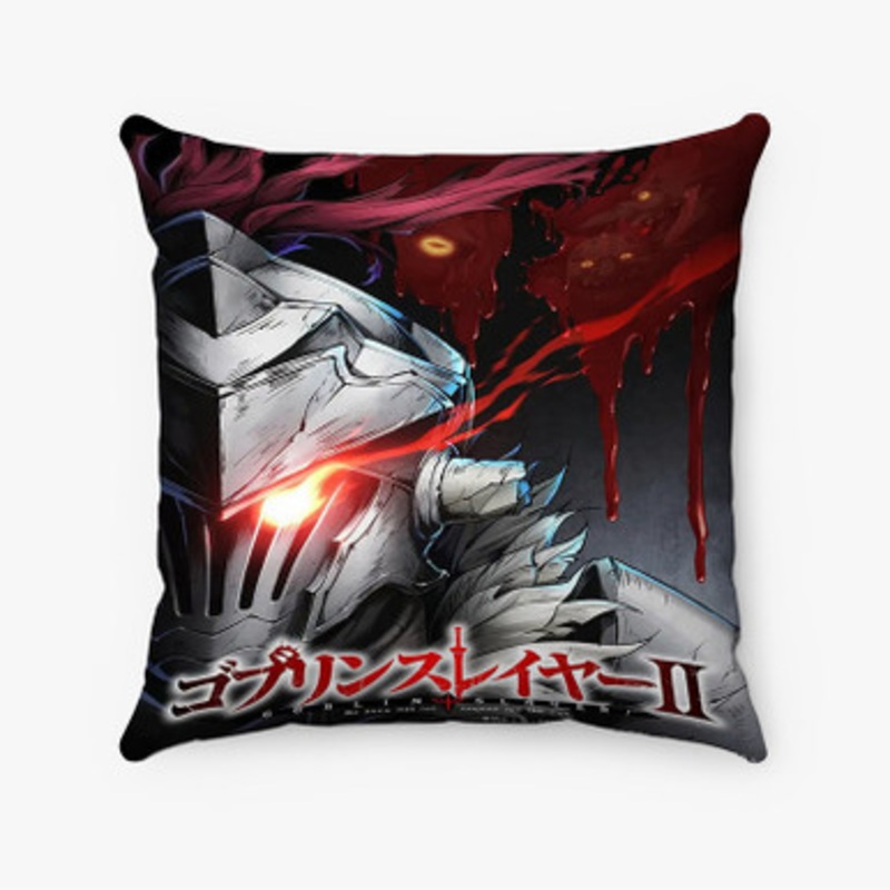 Pastele Goblin Slayer 2nd Season Custom Pillow Case Awesome Personalized Spun Polyester Square Pillow Cover Decorative Cushion Bed Sofa Throw Pillow Home Decor