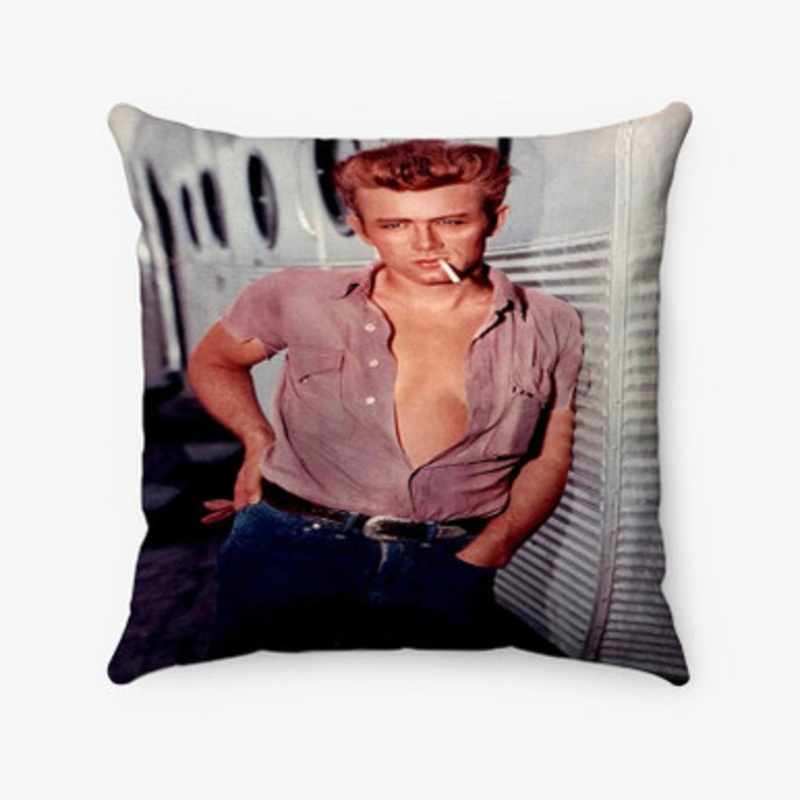 Pastele James Dean 1979 Custom Pillow Case Awesome Personalized Spun Polyester Square Pillow Cover Decorative Cushion Bed Sofa Throw Pillow Home Decor