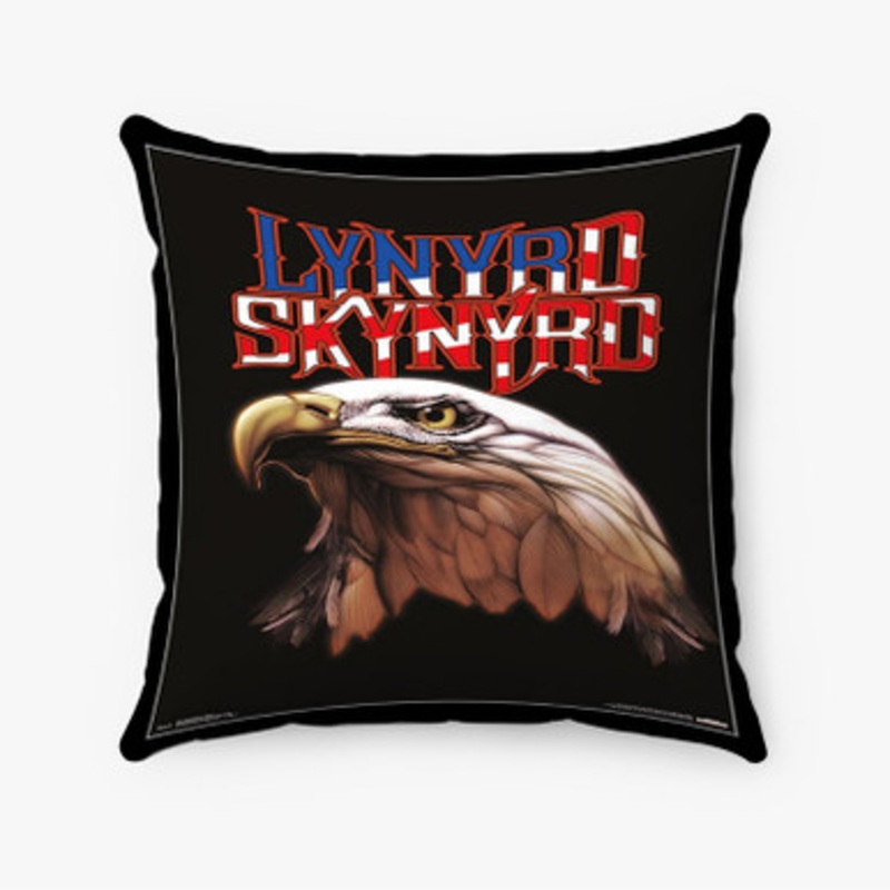 Pastele Lynyrd Skynyrd Eagles Custom Pillow Case Awesome Personalized Spun Polyester Square Pillow Cover Decorative Cushion Bed Sofa Throw Pillow Home Decor