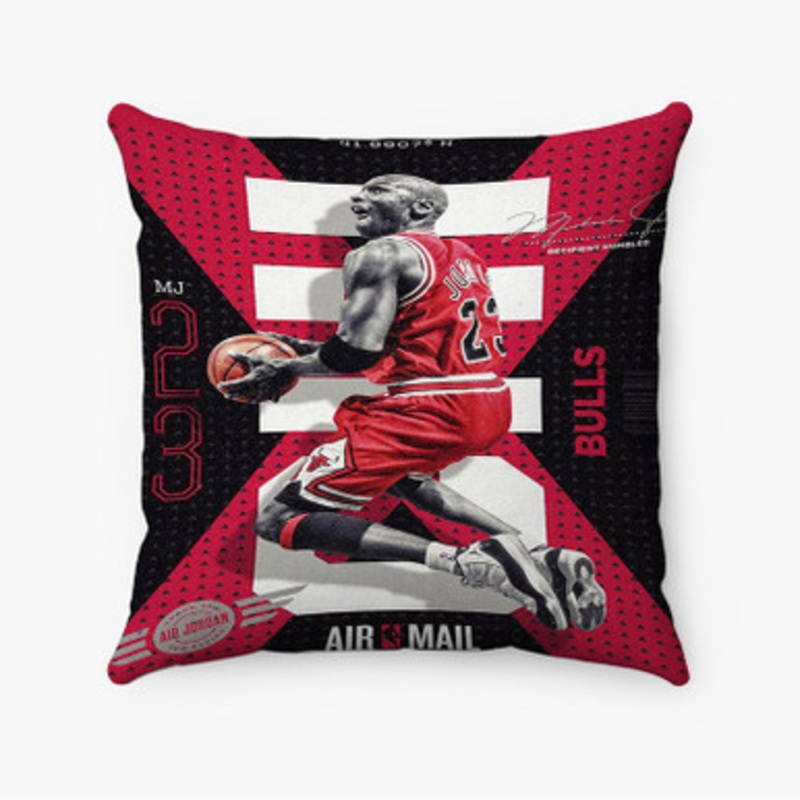Pastele Michael Jordan 23 Custom Pillow Case Awesome Personalized Spun Polyester Square Pillow Cover Decorative Cushion Bed Sofa Throw Pillow Home Decor