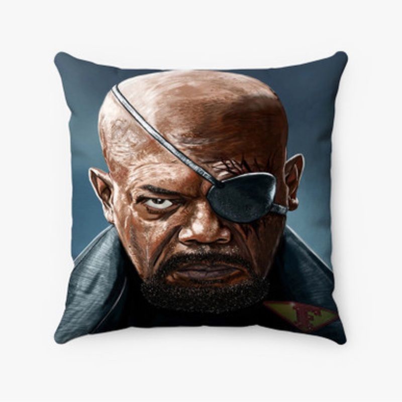 Pastele Samuel L Jackson Nick Fury Custom Pillow Case Awesome Personalized Spun Polyester Square Pillow Cover Decorative Cushion Bed Sofa Throw Pillow Home Decor