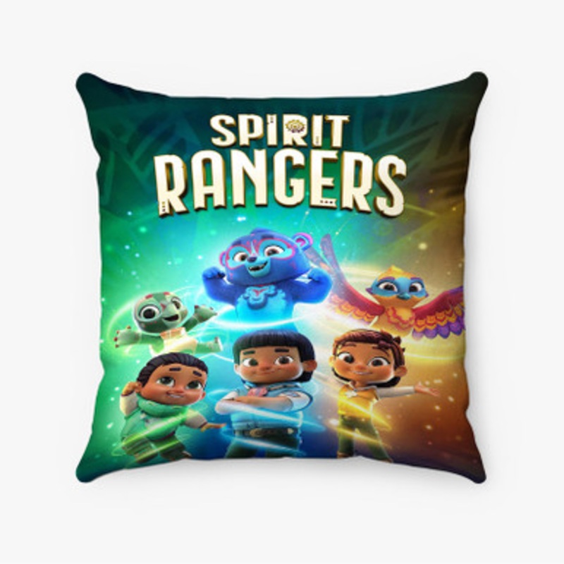 Pastele Spirit Rangers Custom Pillow Case Awesome Personalized Spun Polyester Square Pillow Cover Decorative Cushion Bed Sofa Throw Pillow Home Decor