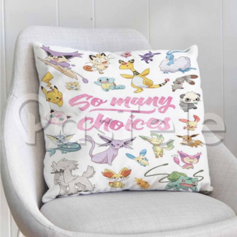 Pok mon Characters Custom Personalized Pillow Decorative Cushion Sofa Cover