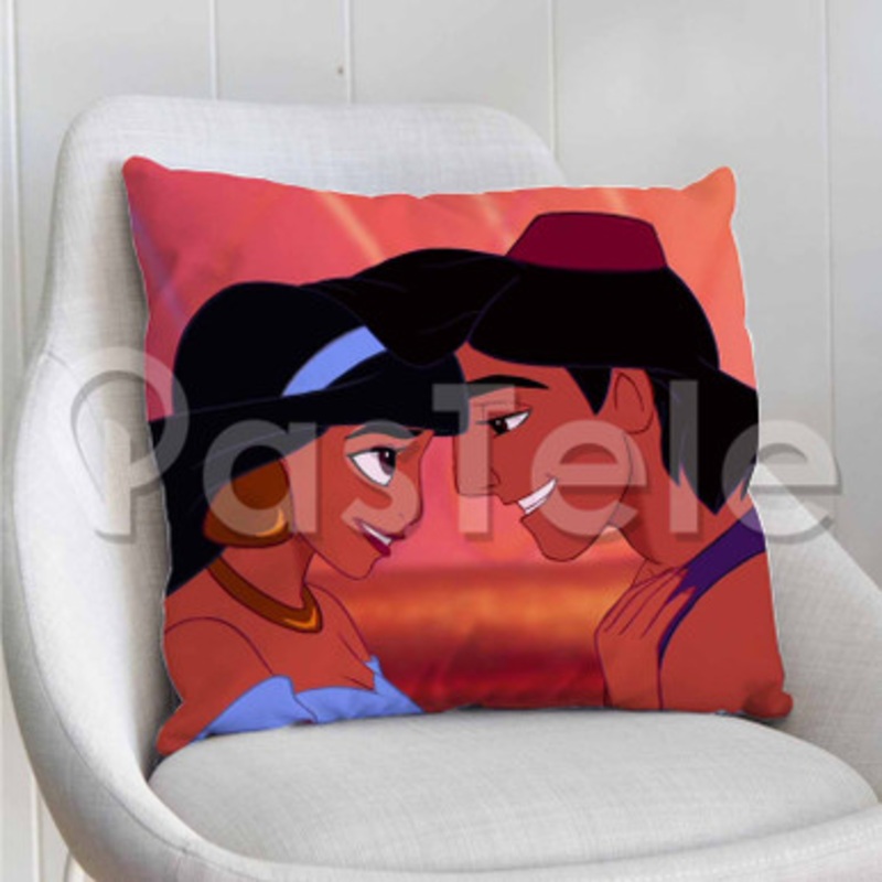 princess jasmine and aladdin Custom Personalized Pillow Decorative Cushion Sofa Cover