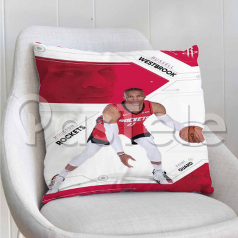 Russell Westbrook Houston Rockets NBA Custom Personalized Pillow Decorative Cushion Sofa Cover