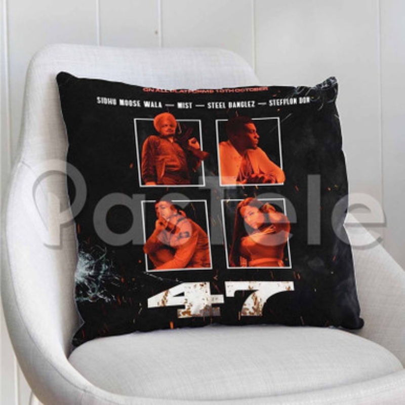 Sidhu Moosewala MIST Steel Banglez 47 Custom Personalized Pillow Decorative Cushion Sofa Cover