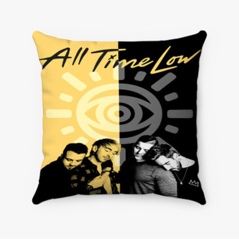 Pastele All Time Low Custom Pillow Case Awesome Personalized Spun Polyester Square Pillow Cover Decorative Cushion Bed Sofa Throw Pillow Home Decor