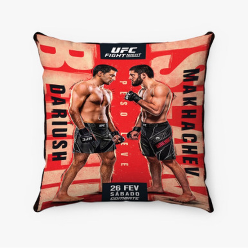 Pastele Beneil Dariush VS Islam Makhachev Custom Pillow Case Awesome Personalized Spun Polyester Square Pillow Cover Decorative Cushion Bed Sofa Throw Pillow Home Decor