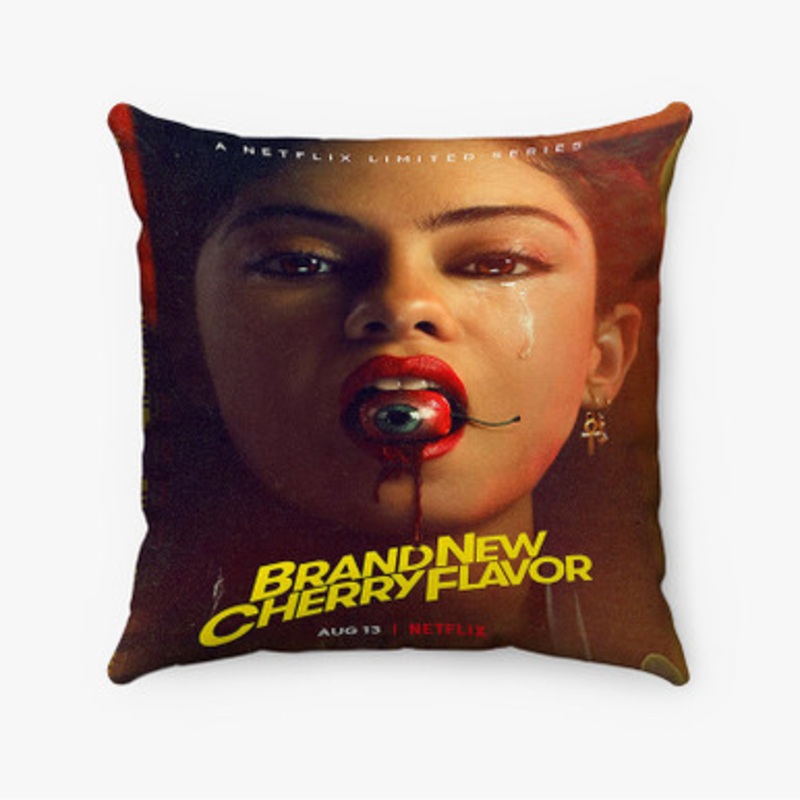 Pastele Brand New Cherry Flavor Custom Pillow Case Awesome Personalized Spun Polyester Square Pillow Cover Decorative Cushion Bed Sofa Throw Pillow Home Decor