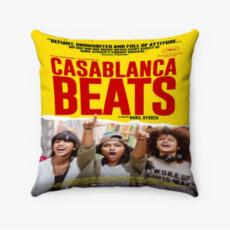 Pastele Casablanca Beats Custom Pillow Case Awesome Personalized Spun Polyester Square Pillow Cover Decorative Cushion Bed Sofa Throw Pillow Home Decor