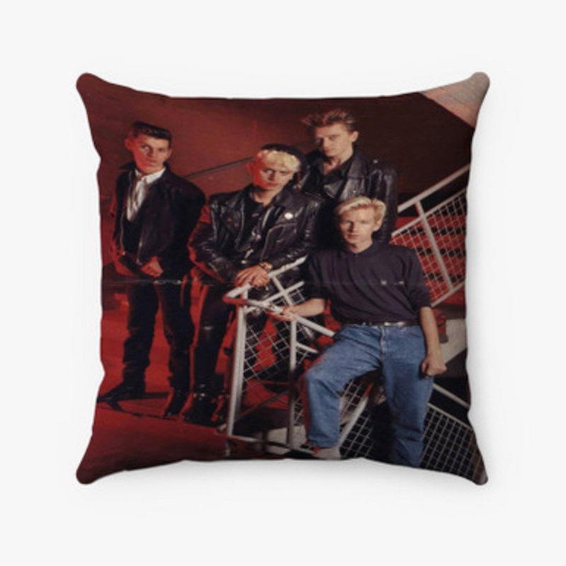 Pastele Depeche Mode 1985 Custom Pillow Case Awesome Personalized Spun Polyester Square Pillow Cover Decorative Cushion Bed Sofa Throw Pillow Home Decor
