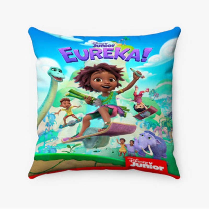 Pastele Disney Eureka Custom Pillow Case Awesome Personalized Spun Polyester Square Pillow Cover Decorative Cushion Bed Sofa Throw Pillow Home Decor